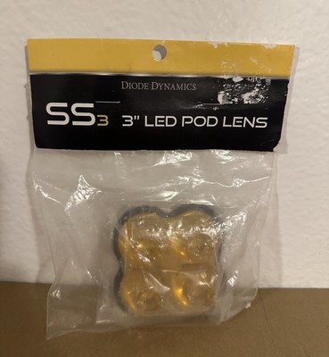 Diode Dynamics -YELLOW Lens SS3 LED POD Lens New Sealed