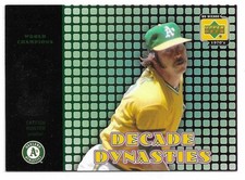 2001 Upper Deck Decade 1970's Catfish Hunter Decade Dynasty D4 Oakland Athletics