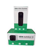 Blink Outdoor 4 Wireless Camera Security System  Blink Video Doorbell BUNDLE
