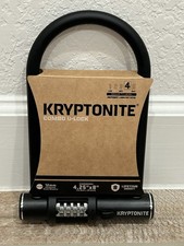 Kryptonite 4.25" x 8" Combo U-Lock 12mm Bicycle Bike Lock New