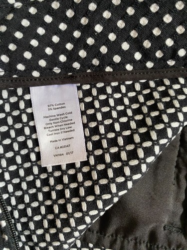 Talbots Women Polka Dot Side Zip Crop Pants Black White Petite 12P (34 x 22) - Picture 10 of 12