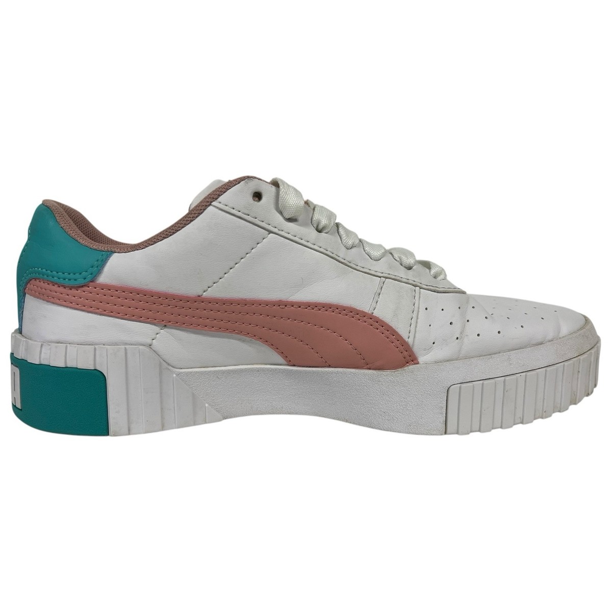 Puma Cali Novelty Jr. Girls White Sneakers 373038-02 Youth US Size 5c Puma Cali Novelty Jr. Girls White Sneakers | Mercari main image 3