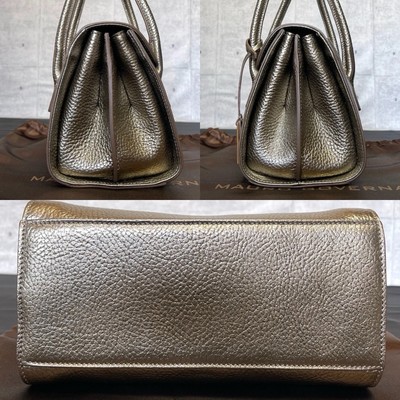 Mauro Governa Leather Gold Hand Tote Bag | eBay