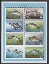 Lesotho - Courrier Yvert 1373/80 ** Mnh Faune Poissons