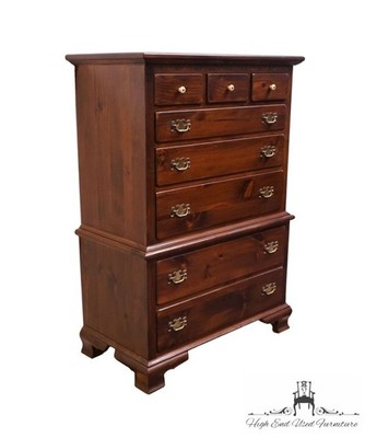 ETHAN ALLEN Antiqued Pine Old Tavern Rustic Americana 38