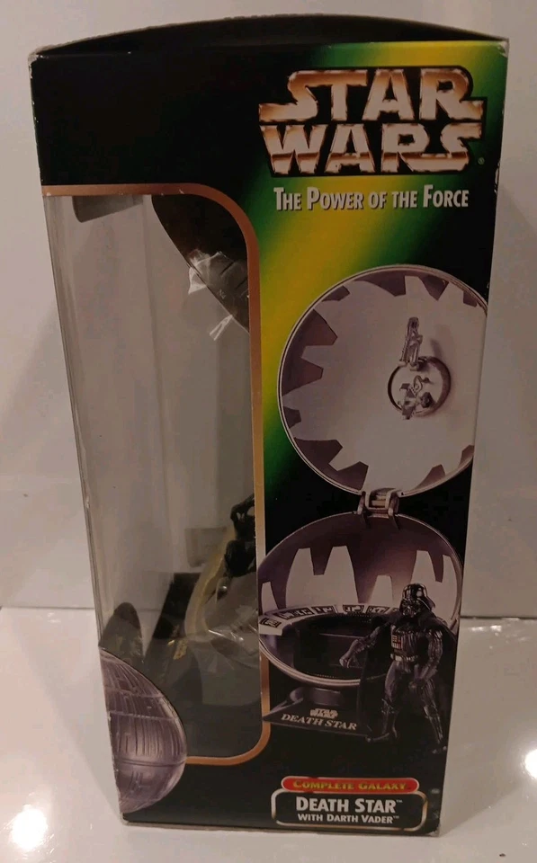 DEATH STAR W/ DARTH VADER star wars action figure NEW power of the force 1998 - Image 3 of 4