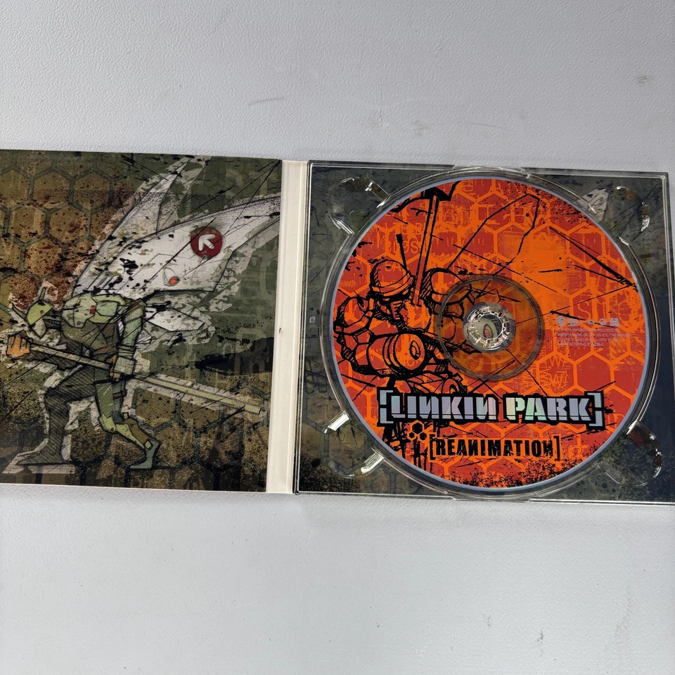 Linkin Park CD Reanimation Enhanced Album 2002 Nu Metal Remix Warner Bros Rock - Image 3 of 3