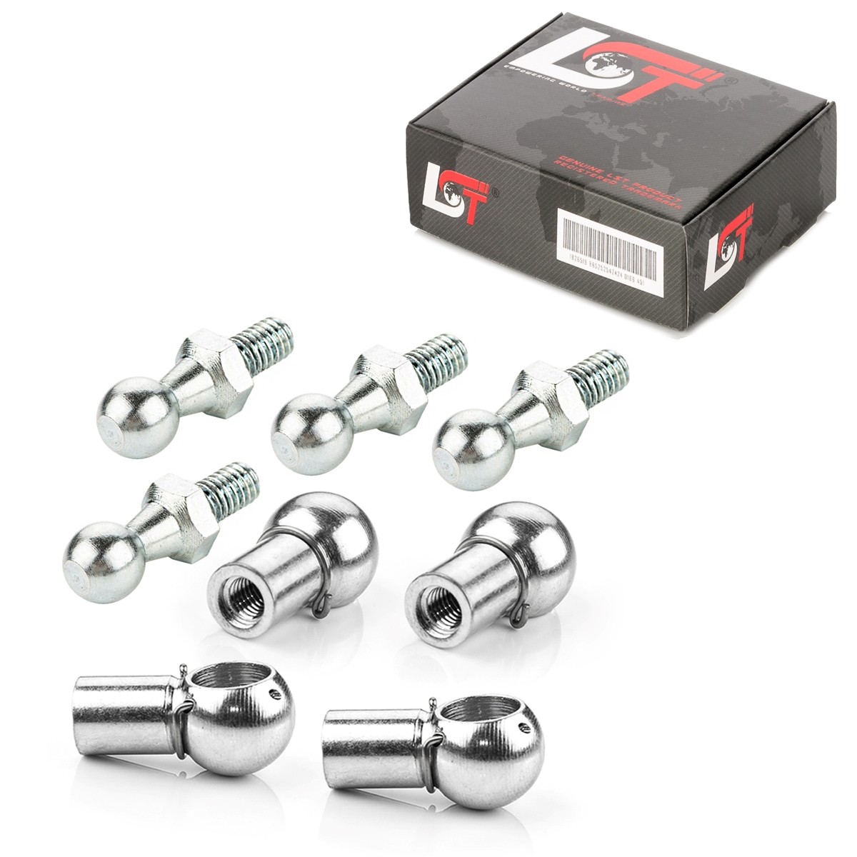 4x Set Ball Joint Pin Pan M6 10mm Ball Head DIN71803 DIN71805 for SAAB