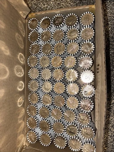 2025-D Kennedy Half Dollar Rolls-Full Bank Wrapped Box 50 Rolls (1000) Coins UNC