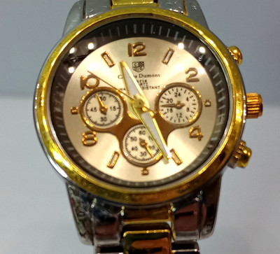 Charles Dumont Paris Quartz Watch 27mm Gold Silver Two-Tone New Battery