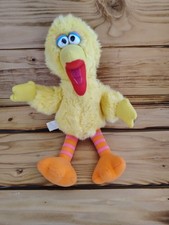 Sesame Street Big Bird Plush Stuffed Animal Yellow Bird 1986 Sesame Street K10