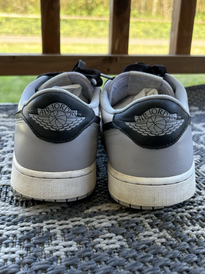 Nike Air Jordan 1 Retro Low Barrons Wolf Gris Negro Blanco Para hombres 9.5 CZ0790-110 Foto 3 de 4
