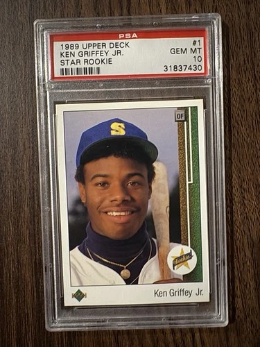 1989 UD STAR RC #1 KEN GRIFFEY JR. ROOKIE RC PSA 10 Gem Mint Rare Card