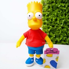 Jakks Pacific The Simpsons BART SIMPSON 9" Plastic Plush Doll Collectible Toy
