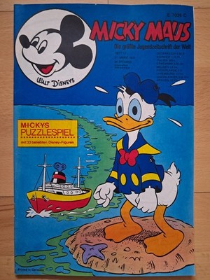 Mickey Mouse No. 12 from 21.3.1970 with fold-out pages, football album - excellent Z1