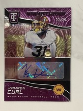 2021 Totally Certified Football KAMREN CURL Auto #/25 Purple