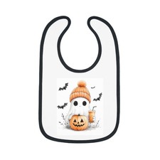 Halloween Baby Bib, Cute Ghost  Pumpkin