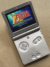 Nintendo Game Boy Advance GBA SP Platinum Silver System AGS101 Brighter NEW