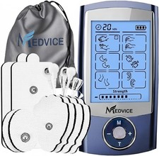 Dual Channel TENS Unit Muscle Stimulator 16 Modes 8 Pads Pain Relief