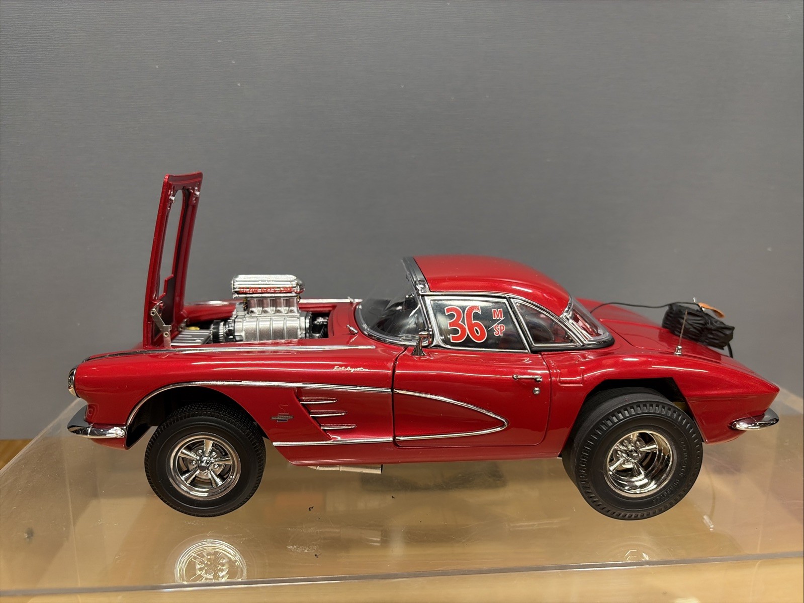 Acme 1:18 Scale 1961 Chevrolet Corvette Gasser - #36 Original #124 Loose NO BOX