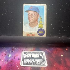 Tom Seaver #45 1968 Topps Baseball Card Rookie Cup Vintage New York Mets HOF KD