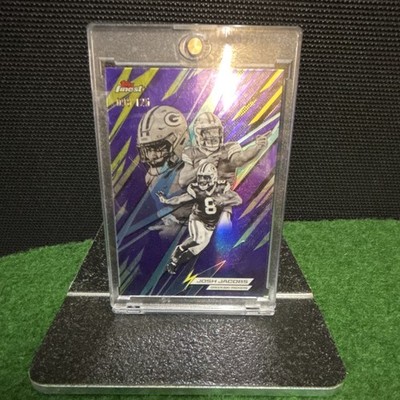 2025 Topps Finest Power Kings PK-2 Josh Jacobs Green Bay  96/125 NFL Card