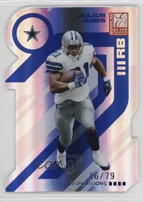 2005 Donruss Elite Aspirations Die-Cut /79 Julius Jones #24 0n64