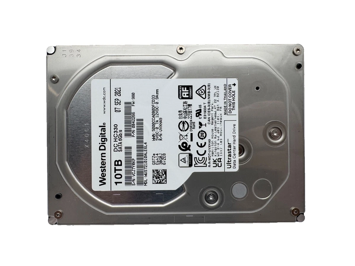 Western Digital SATA III 10 TB Internal Hard Disk Drives for sale