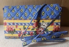 NEW Vtg Avon Quilted Floral Wallet On A String