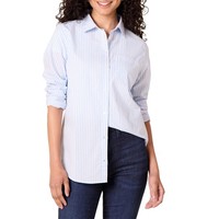 Amazon Essentials Damen Regular-Fit Langarm-Button-Down-Popeline-Hemd,