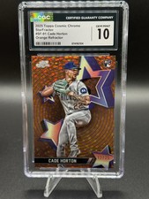2025 topps cosmic chrome cade horton Starfractor Orange Refractor /25
