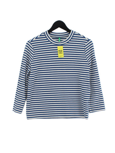 United Colors Of Benetton Women's Top M Blue Polyester - Picture 1 of 5