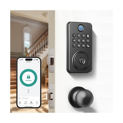 NBBX Smart Fingerprint Lock for Front Door: Keyless Entry Door Lock... Fast Ship