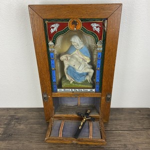 1890年代 カトリック聖具 Sick Call Outfit 縦型祭壇 Catholic Sick Call Box | eBay