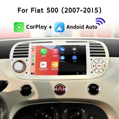 Autoradio BT Android Auto CarPlay DAB Fiat 500 2007-2015 Hohe Ausgangsleistung