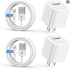 iPhone Charger,[MFi Certified] 2Pack 6FT Lightning Cable Data Sync Charging