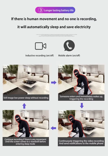 Xiaomi X5 1080P WiFi Mini IP Camera Motion Detection Rechargeable Home Security - Picture 6 of 8