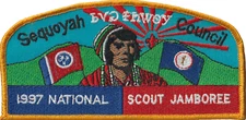 1997 Jamboree Sequoia Council CA JSP Yellow Bdr (AR2131)