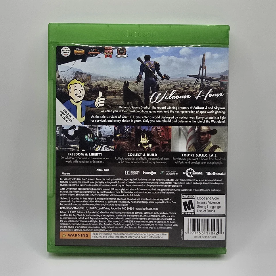 Fallout 4 Microsoft Xbox One Video Game Tested-tl - Image 2 of 4