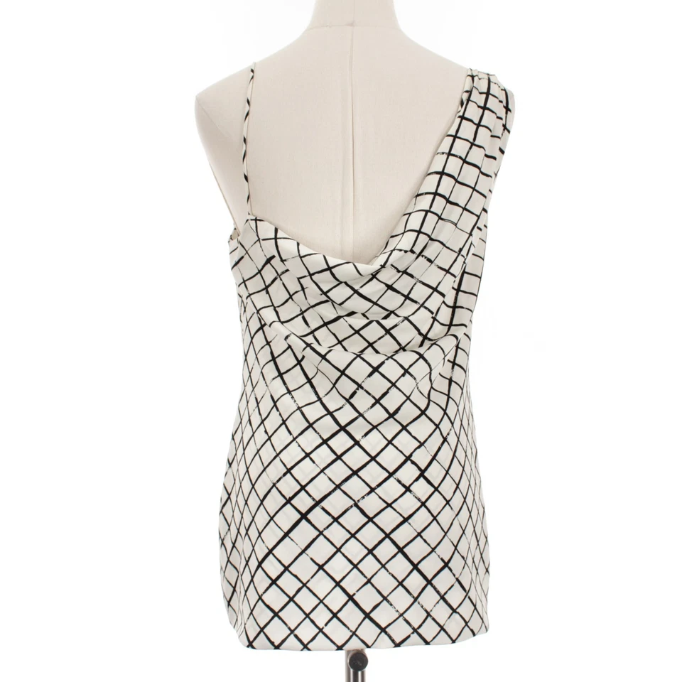 Top Dries Van Noten Nuevo con Etiquetas Capucha Cuello Talla 36 (US 4) en Marfil/Negro Foto 4 de 4