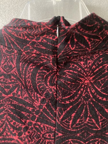 Chico’s Women’s Shirt XL (3 ) Black Mick Neck TunicChristmas Blouse Long Sleeve - Picture 12 of 14