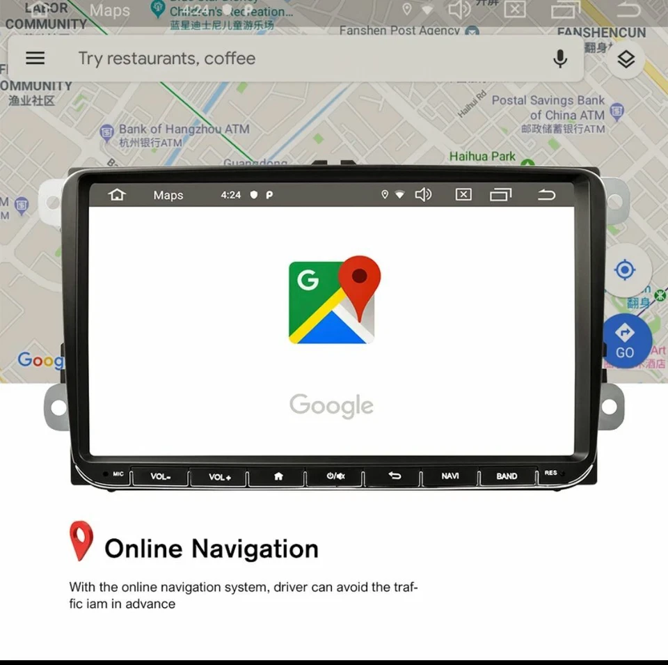 AUTORADIO ANDROID STEREO AUTO DAB+ 2DIN VOLKSWAGEN GOLF 5 6 PASSAT TOURAN TIGUAN - Immagine 4 di 4