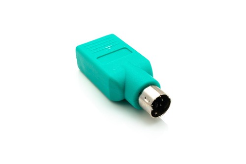 USB 2.0 Adapter Type A Socket to PS/2 Plug PS2 Cable in Turquoise - Picture 2 of 5