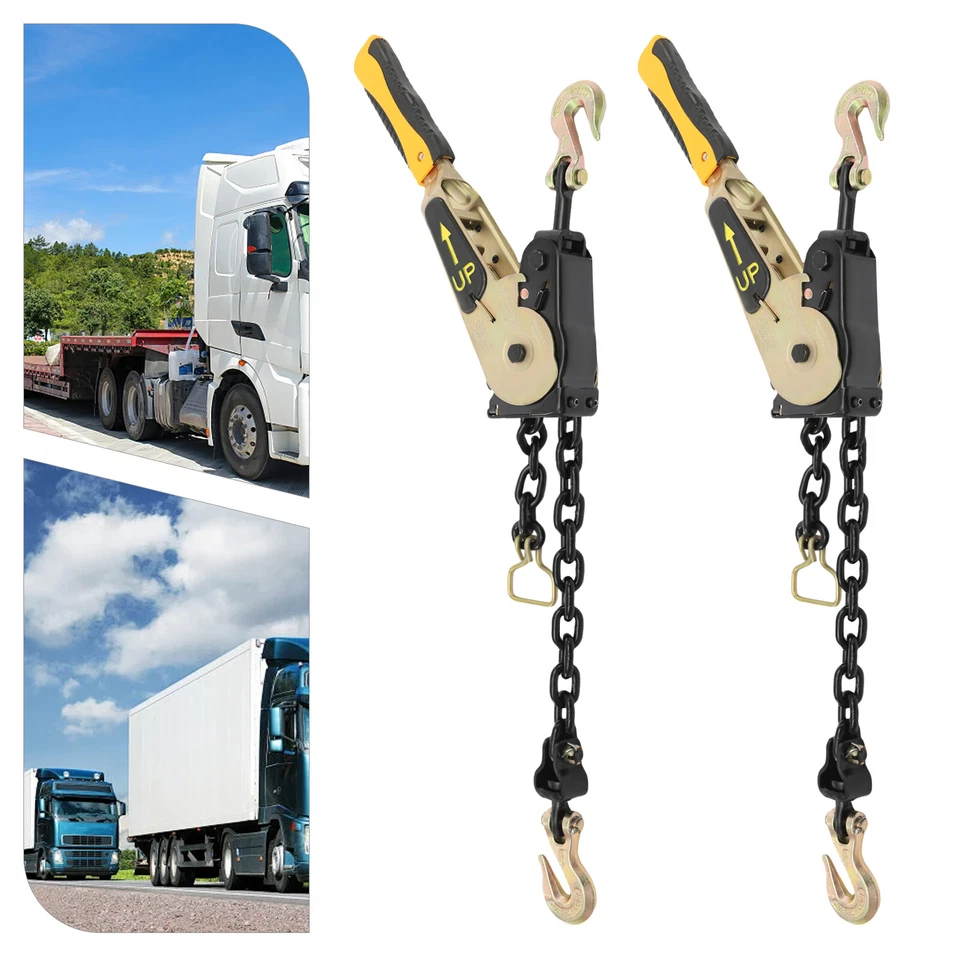 Heavy Duty Ratcheting Chain Binders 2 PCS Truck Ratcheting Chain Load Binders - Image 4 of 4