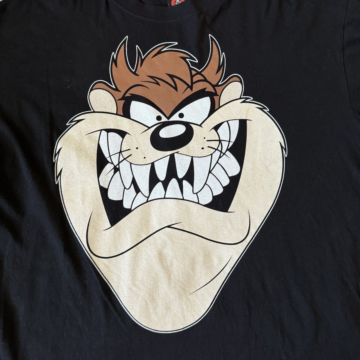 Looney Tunes タズ Tシャツ ブラック Amazon.com: Looney Tunes Daffy Taz & Bugs Front & Back T