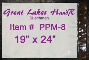 11 Each, PPM-8, Plain Poly Mailing Bags Self-Sealing, 19” x 24” + 1.75” Flap 