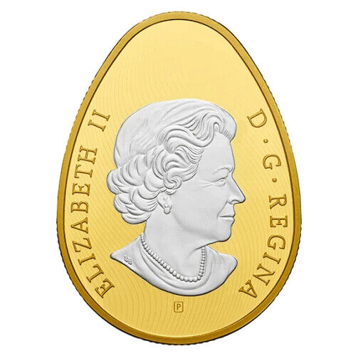RARE 2018 $20 Golden Spring Pysanka 1 oz Fine Silver & Gold-plated Coin - Picture 3 of 3