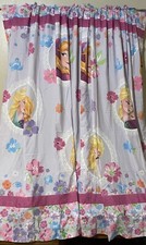 Franco Kids Window Drapes Set 39 x 64 Disney Frozen Princesses Pink Purple Blue