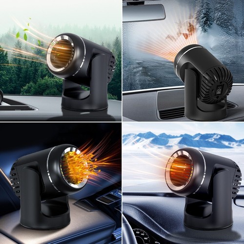Car Heater Portable Electric Heating Fan Windshield Defogger Defroster Demister - Picture 4 of 6