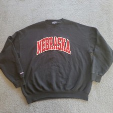 Vintage 90s Nebraska Sweatshirt XXL Cornhuskers Embroidered Patch JanSport USA